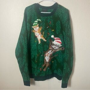 Crazy Cat Lady Animal Lover Ugly Christmas Sweater size XL Holiday Party
